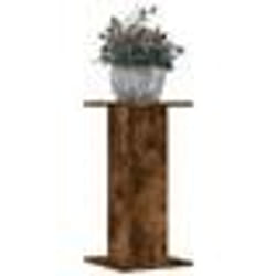 vidaXL Supports pour plantes 2 pcs chêne fumé bois d'ingénierie