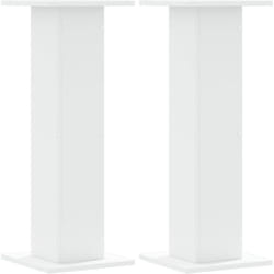 Vidaxl - Supports pour plantes 2 pcs blanc 30x30x80 cm bois d'ingénierie