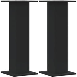 Vidaxl - Supports pour plantes 2 pcs noir 30x30x80 cm bois d'ingénierie