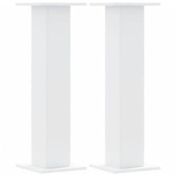 Vidaxl - Supports pour plantes 2 pcs blanc 30x30x95 cm bois d'ingénierie