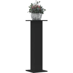 Vidaxl - Supports pour plantes 2 pcs noir 30x30x95 cm bois d'ingénierie