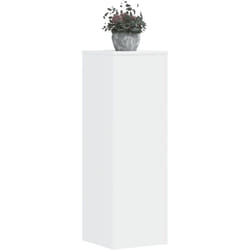 vidaXL Supports pour plantes 2 pcs blanc 33x33x100cm bois d'ingénierie
