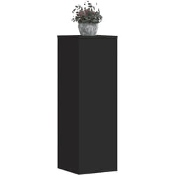 Vidaxl - Supports pour plantes 2 pcs noir 33x33x100 cm bois d'ingénierie