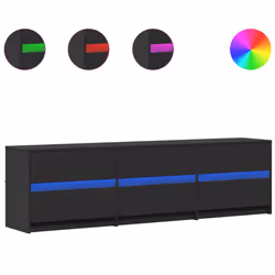 VidaXL 3307927, Noir, Bois, Bois, 70 kg, 5 kg, 1800 mm