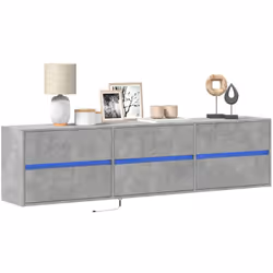 Cette armoire TV murale est la solution parfaite pour votre espace de vie afin de maximiser l'espace et de garder les surface ...