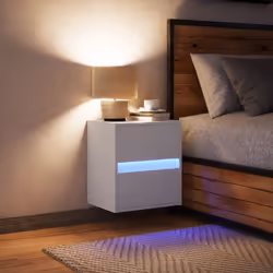 VidaXL 3307961 Table de nuit et table de chevet 2 tiroir(s) Blanc