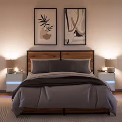 VidaXL 3307962 Table de nuit et table de chevet Blanc