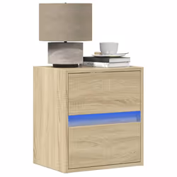 VidaXL 3307966 Table de nuit et table de chevet Chêne