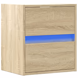 VidaXL 3307966 Table de nuit et table de chevet Chêne - Vue supplémentaire 5