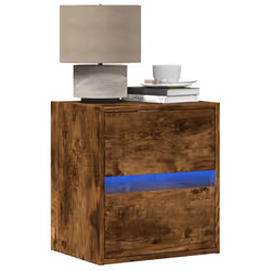 VidaXL 3307969 Table de nuit et table de chevet 2 tiroir(s) Chêne