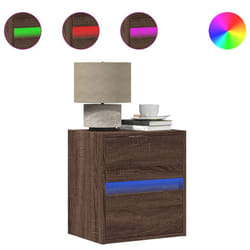VidaXL 3307974 Table de nuit et table de chevet Chêne