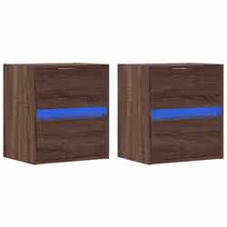 VidaXL 3307974 Table de nuit et table de chevet Chêne - Vue supplémentaire 5