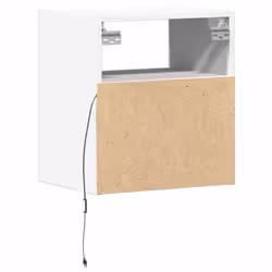 VidaXL 3307975 Table de nuit et table de chevet Blanc - Vue supplémentaire 8