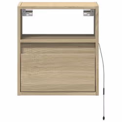 VidaXL 3307979 Table de nuit et table de chevet Chêne - Vue supplémentaire 6