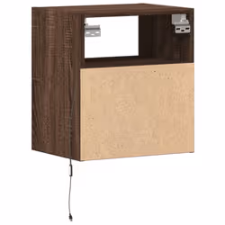 VidaXL 3307987 Table de nuit et table de chevet Chêne - Vue supplémentaire 8