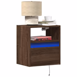 VidaXL 3307988 Table de nuit et table de chevet 1 tiroir(s) Chêne