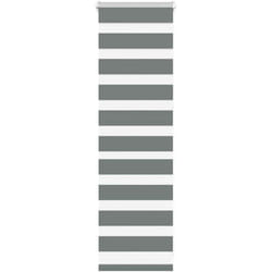 Store zèbre gris foncé largeur du tissu 40,9 cm polyester - Vidaxl