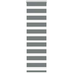 Store zèbre gris foncé largeur du tissu 45,9 cm polyester Vidaxl