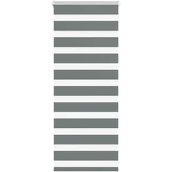 Store zèbre gris foncé largeur du tissu 50,9 cm polyester - Vidaxl