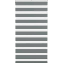 Vidaxl - Store zèbre gris foncé largeur du tissu 85,9 cm polyester