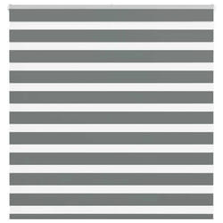 vidaXL Store zèbre gris foncé largeur du tissu 1409 cm polyester store à enrouleur zébré store zébré pour fenêtre store 4014114