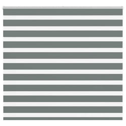 vidaXL Store zèbre gris foncé largeur du tissu 1609 cm polyester store à enrouleur zébré store zébré pour fenêtre store 4014118
