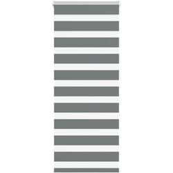 Vidaxl - Store zèbre gris foncé largeur du tissu 50,9 cm polyester