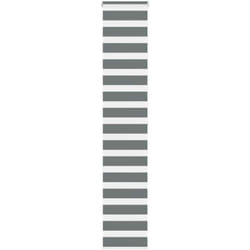 Vidaxl - Store zèbre gris foncé largeur du tissu 45,9 cm polyester