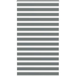 Store zèbre gris foncé largeur du tissu 130,9 cm polyester - Vidaxl