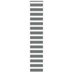 Vidaxl - Store zèbre gris foncé largeur du tissu 35,9 cm polyester