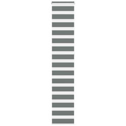 Vidaxl - Store zèbre gris foncé largeur du tissu 40,9 cm polyester