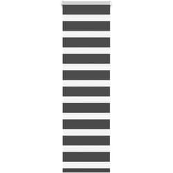 Store zèbre noir 55x100 cm largeur du tissu 50,9 cm polyester - Vidaxl