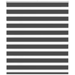 Vidaxl - Store zèbre noir 120x100 cm largeur du tissu 115,9 cm polyester