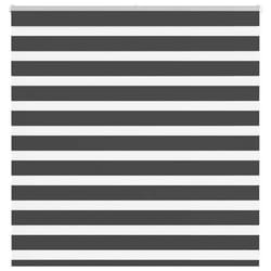 vidaXL Store zèbre noir 140x100 cm largeur du tissu 1359 cm polyester store à enrouleur zébré store zébré pour fenêtre 4014217