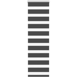 Store zèbre noir 40x150 cm largeur du tissu 35,9 cm polyester - Vidaxl
