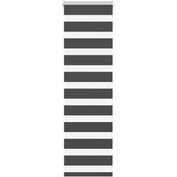 Store zèbre noir 50x150 cm largeur du tissu 45,9 cm polyester Vidaxl