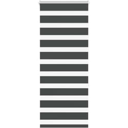Store zèbre noir 55x150 cm largeur du tissu 50,9 cm polyester vidaXL