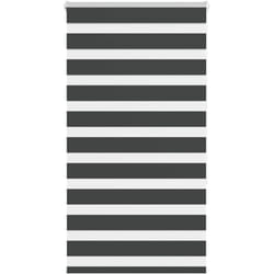 Store zèbre noir 80x150 cm largeur du tissu 75,9 cm polyester vidaXL