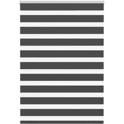 Store zèbre noir 95x150 cm largeur du tissu 90,9 cm polyester vidaXL