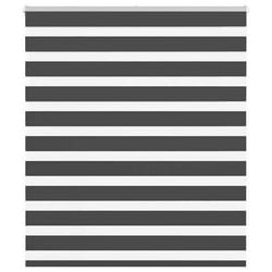 vidaXL Store zèbre noir 120x150 cm largeur du tissu 1159 cm polyester store à enrouleur zébré store zébré pour fenêtre 4014239