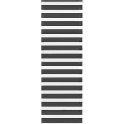 Store zèbre noir 70x200 cm largeur du tissu 65,9 cm polyester - Vidaxl