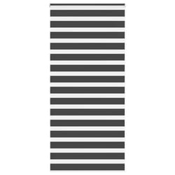 vidaXL Store zèbre noir 95x200 cm largeur du tissu 909 cm polyester store à enrouleur zébré store zébré pour fenêtre 4014260