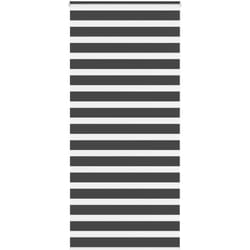 vidaXL Store zèbre noir 105x200 cm largeur du tissu 100,9 cm polyester