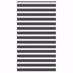 vidaXL Store zèbre noir 125x200 cm largeur du tissu 1209 cm polyester store à enrouleur zébré store zébré pour fenêtre 401426 ...