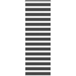 Store zèbre noir 70x230 cm largeur du tissu 65,9 cm polyester - Vidaxl