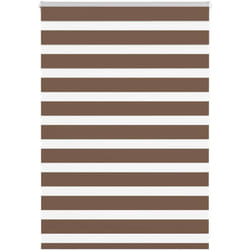 Vidaxl - Store zèbre marron 110x100cm largeur du tissu 105,9cm polyester