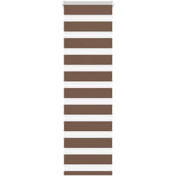 Store zèbre marron 50x150 cm largeur du tissu 45,9 cm polyester vidaXL