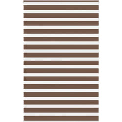 Store zèbre marron 145x200cm largeur du tissu 140,9cm polyester Vidaxl