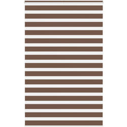 Store zèbre marron 140x230cm largeur du tissu 135,9cm polyester Vidaxl