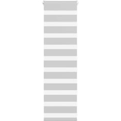 Vidaxl - Store zèbre gris clair largeur du tissu 35,9 cm polyester